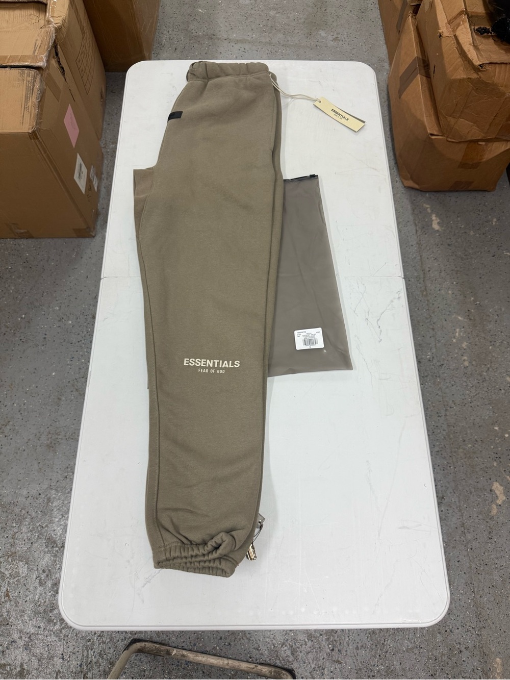 Essentials Desert Taupe Sweats Brand New With Tags size Small